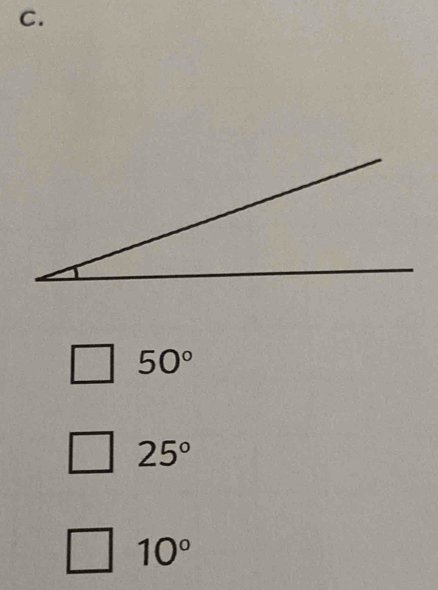 50°
25°
10°