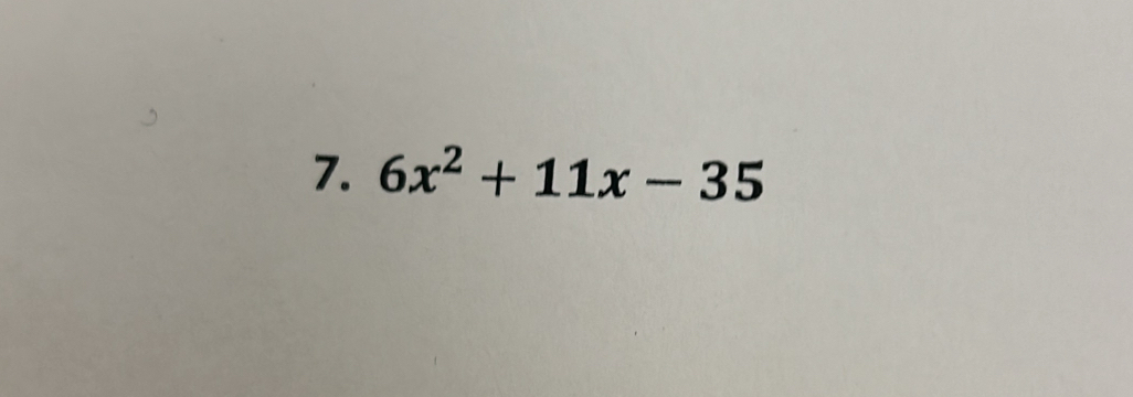 6x^2+11x-35