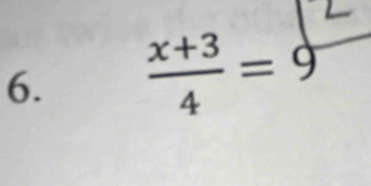  (x+3)/4 =9