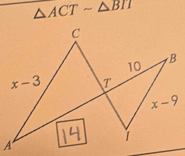 △ ACTsim △ BTT