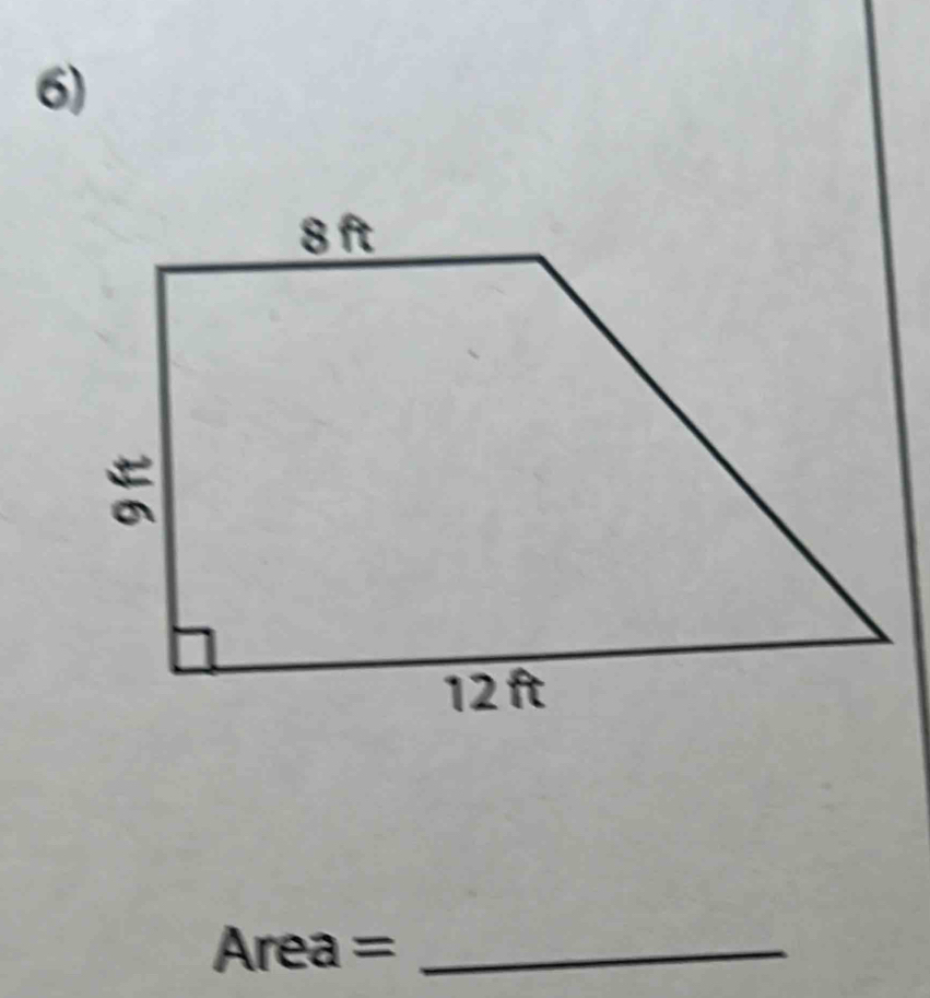 Area = _