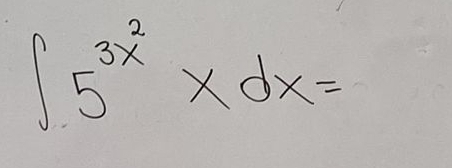 ∈t 5^(3x^2)* dx=