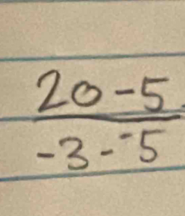 frac 20-5-3-^-5