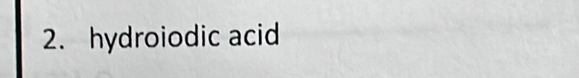 hydroiodic acid