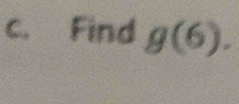 Find g(6).