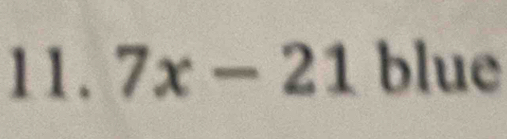 7x-21 blue