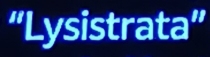 “Lysistrata”