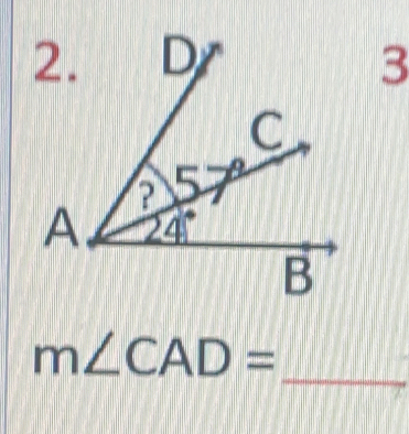 3
_
m∠ CAD=