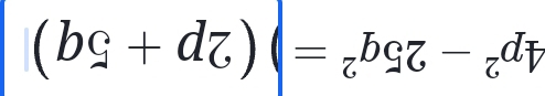 4p^2-25q^2=)(2p+5q)