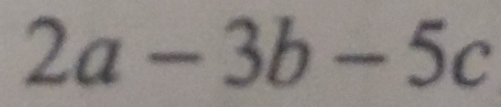 2a-3b-5c
