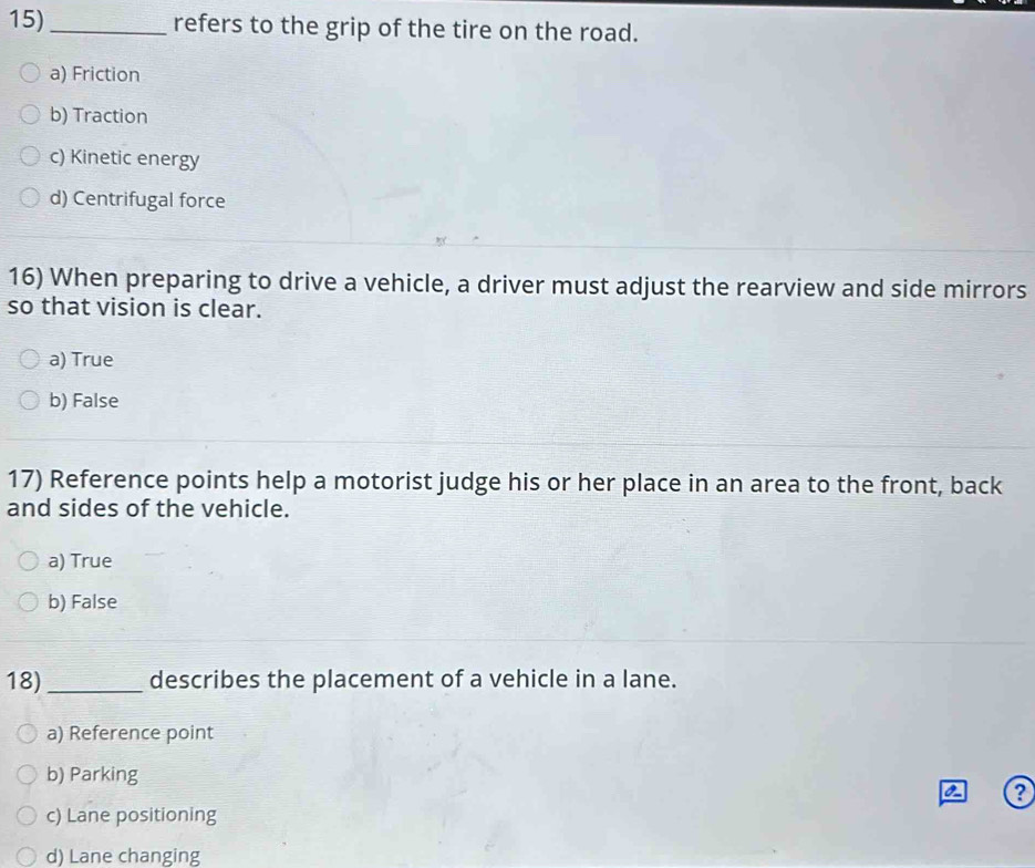 Refers To The Grip Of The Tire On The Roadnull