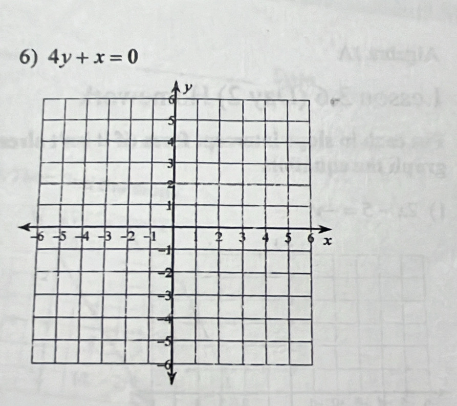 4y+x=0