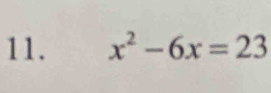 x^2-6x=23