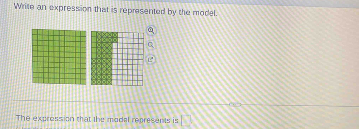 Solved: Write an expression that is represented by the model. The ...