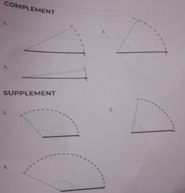 COMPLEMENT 
1. 
2. 
3, 
SUPPLEMENT 
1. 
2. 
3.