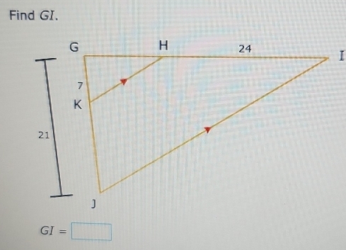 Find GI.
GI=□