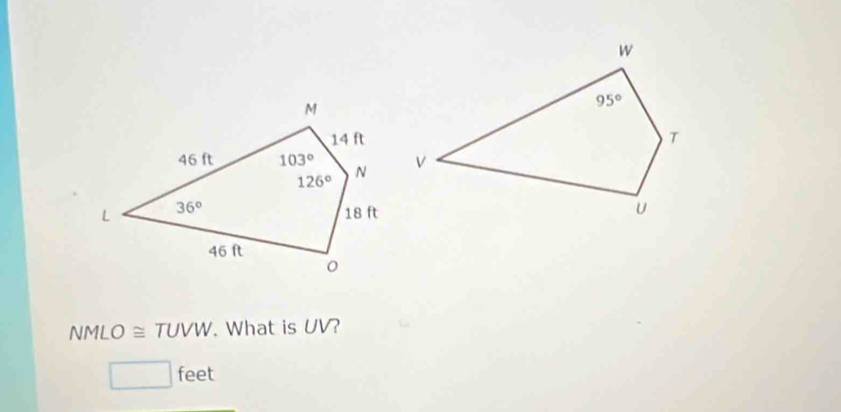 NMLO TU WVW. What is UV?
□ f eet