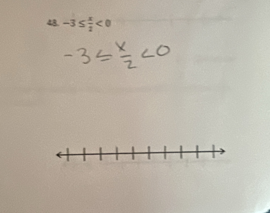 -3≤  x/2 <0</tex>