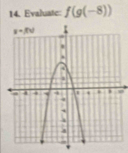 Evaluate: f(g(-8))
w