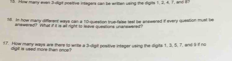 Solved: How many even 3 -digit positive integers can be written using ...