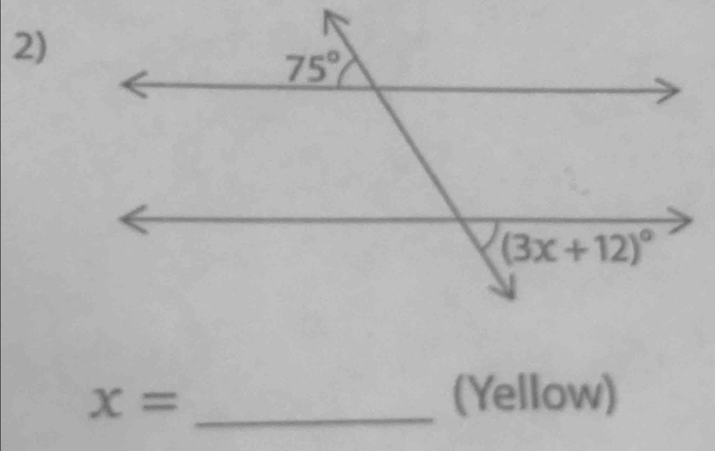 x=
(Yellow)