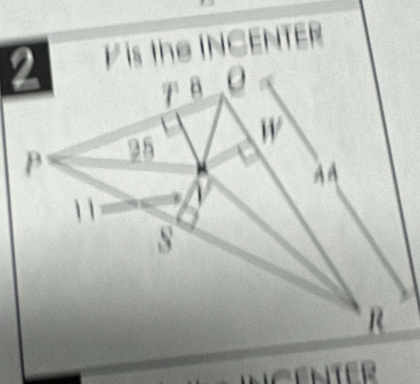 is the INCENTER