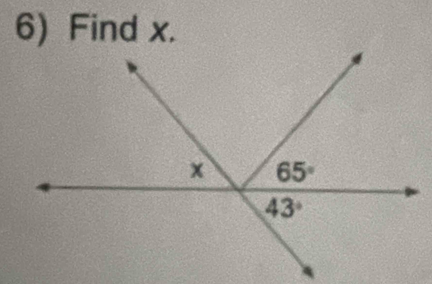 Find x.