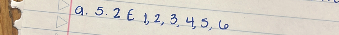 5. 2E 1, 2, 3, 4, S, C.