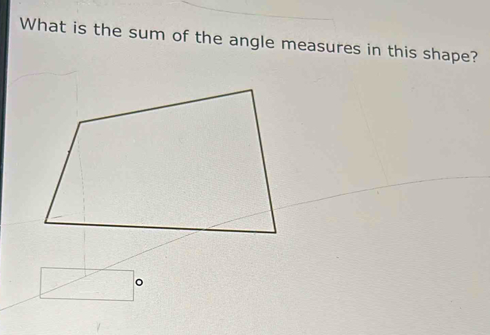 What is the sum of the angle measures in this shape?
□ x_1+x_2= □ /□  
/