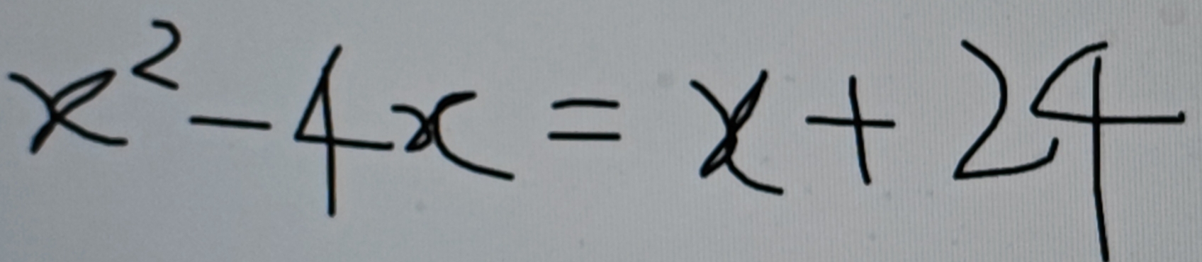 x^2-4x=x+24