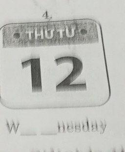  12/12 
w_ hesday