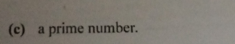 a prime number.