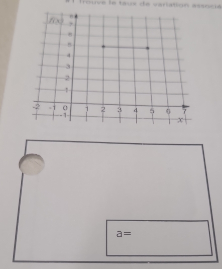 Trouve le taux de variation associé
a=