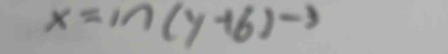 x=1n(y+6)^-3