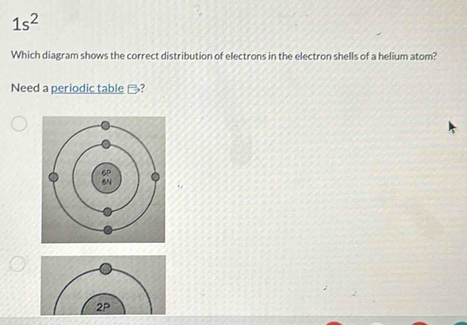 Solved: 1s^2 Which diagram shows the correct distribution of electrons ...