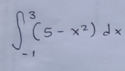 ∈t _(-1)^3(5-x^2)dx