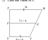 ind the value or x
6x-6