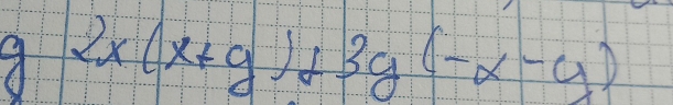 2x(x+y)+3y(-x-y)