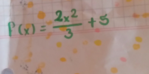 f(x)= 2x^2/3 +5