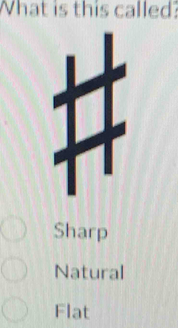 What is this called:
Sharp
Natural
Flat