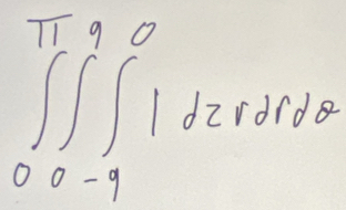 ∈tlimits _0^(π)∈t _(-9)^9|dzxdx=