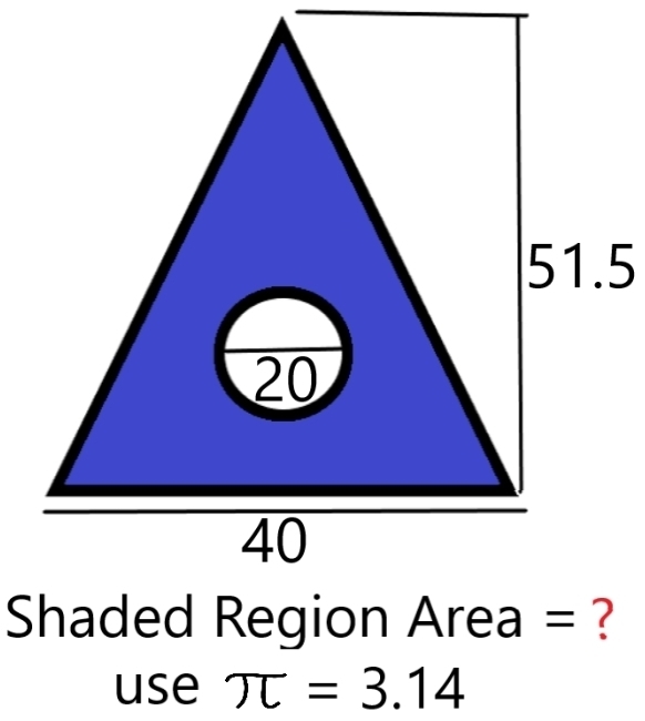 use π =3.14