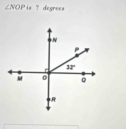 ∠ NOP is ? degrees