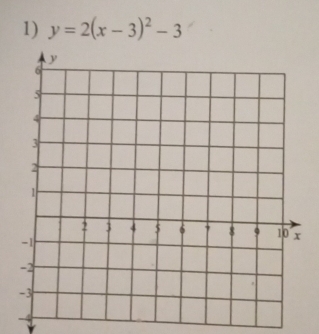 y=2(x-3)^2-3