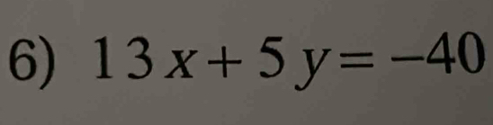 13x+5y=-40