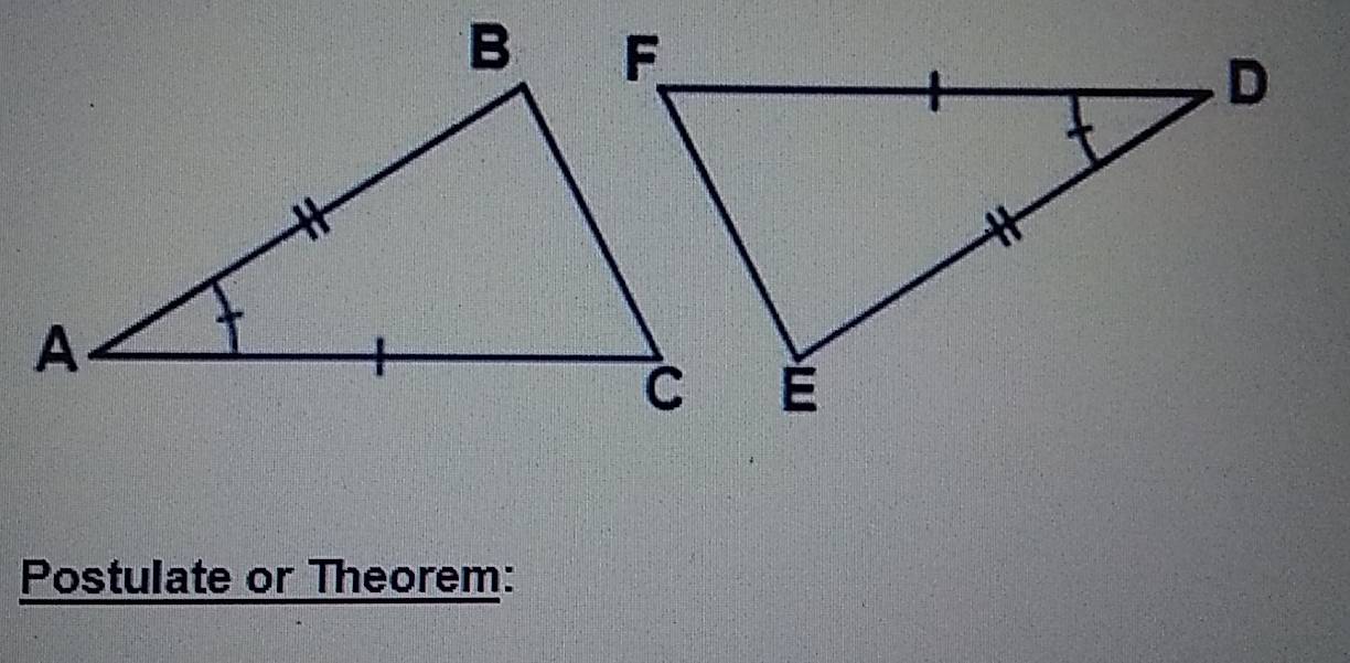 Postulate or Theorem: