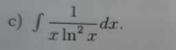 ∈t  1/xln^2x dx.