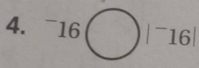 ^-16□ |^-16|