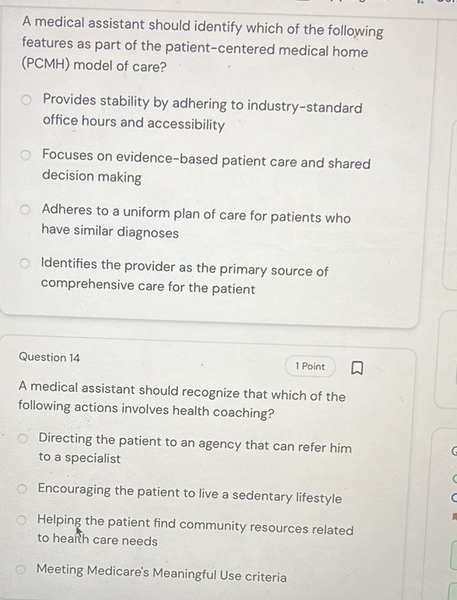 Solved: A medical assistant should identify which of the following ...