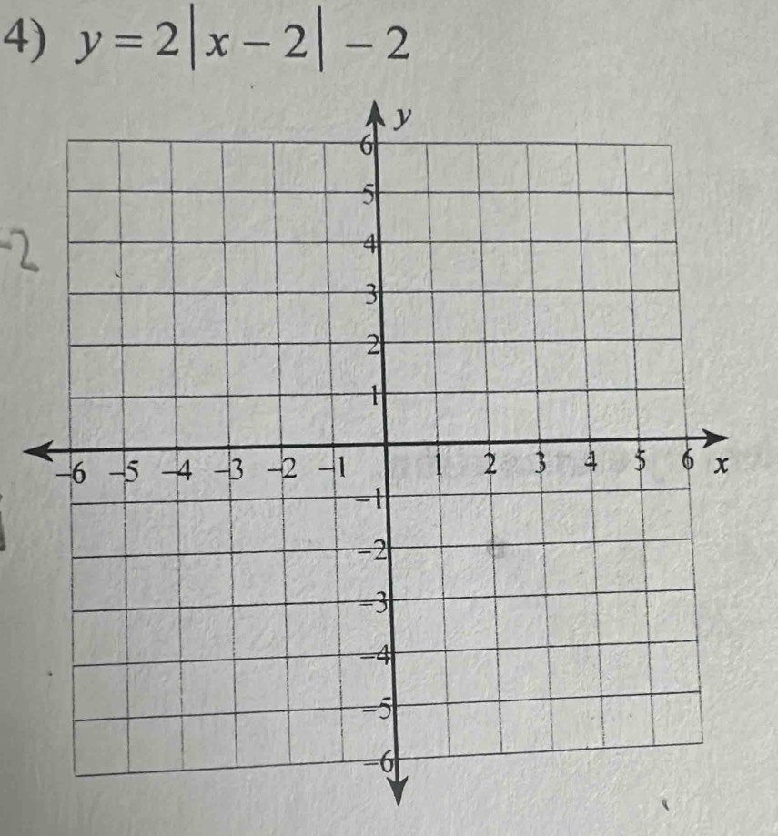 y=2|x-2|-2